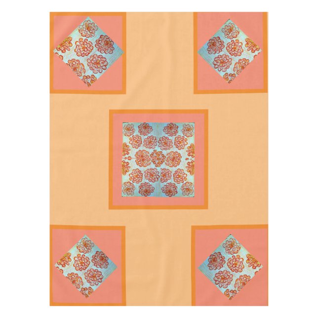 Tablecloths Marigolds in a Box (Front)