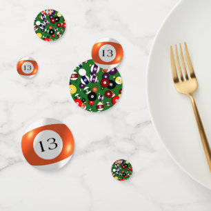 Tablefetti - Billiards and 13 Ball Confetti