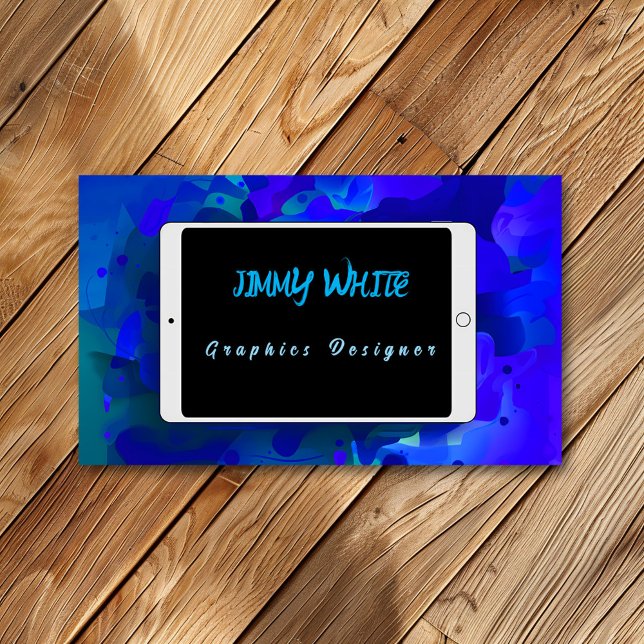 Tablet Design Graphics Designer or Artist Business Card (Creator Uploaded)