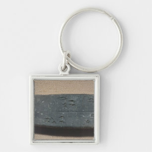 Tablet inscribed in 'Linear B' sheep Keychain