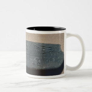 Tablet inscribed in 'Linear B'  sheep Two-Tone Coffee Mug
