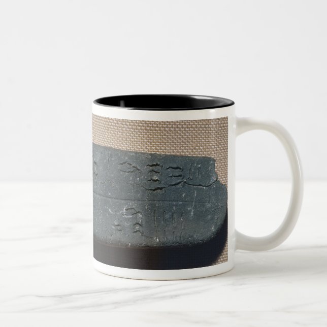 Tablet inscribed in 'Linear B'  sheep Two-Tone Coffee Mug (Right)
