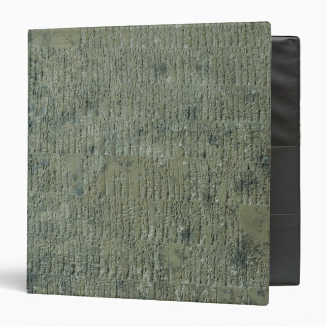 Tablet with cuneiform script binder (Front/Inside)