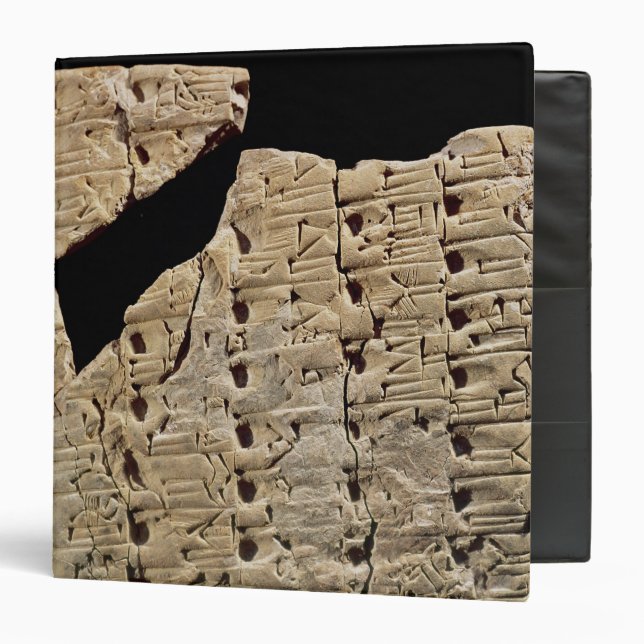 Tablet with cuneiform script, from Uruk Binder (Front/Inside)