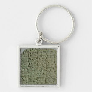 Tablet with cuneiform script keychain