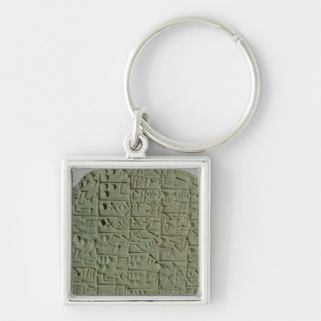 Tablet with cuneiform script keychain (Front)