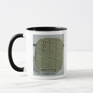 Tablet with cuneiform script mug