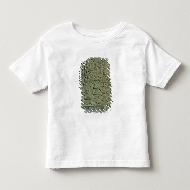 Tablet with cuneiform script toddler t-shirt (Front)