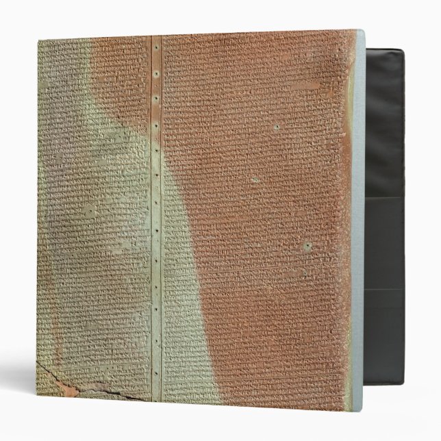 Tablet with the history of King Sargon II Binder (Front/Inside)
