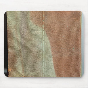 Tablet with the history of King Sargon II Mouse Pad