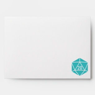 Tabletop Chic en Enveloppes Turquoise