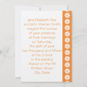 Tabletop Chic en Faire-part de mariage orange
