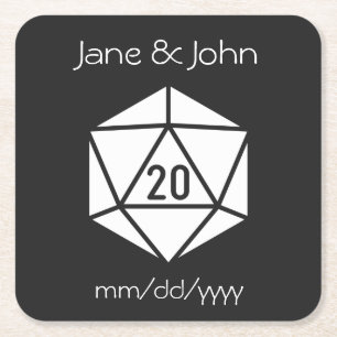 Tabletop Chic in Black Paper Coaster