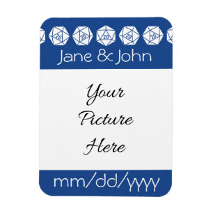Tabletop Chic in Blue Save-the-Date Magnet