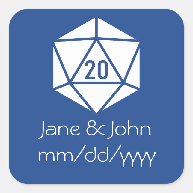 Tabletop Chic in Blue Sticker (Front)