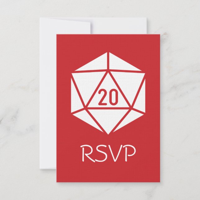 Tabletop Chic in Cherry RSVP Card (Front)