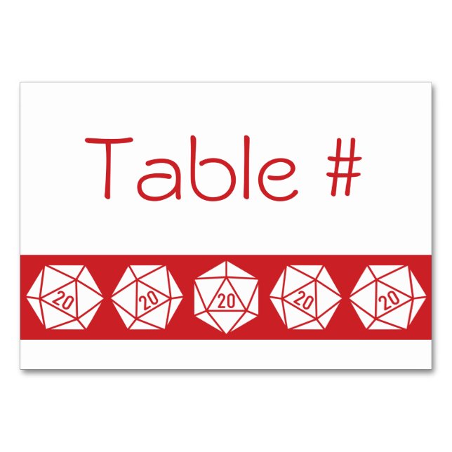 Tabletop Chic in Cherry Table Card (Front)