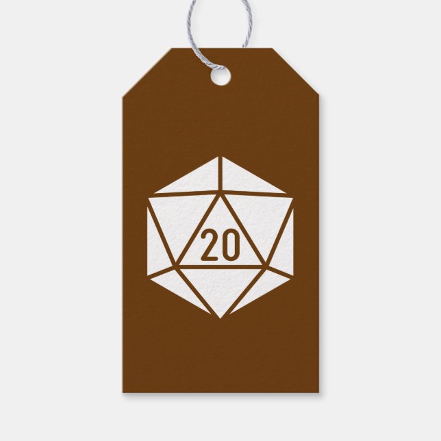 Tabletop Chic in Chocolate Gift Tag (Front)