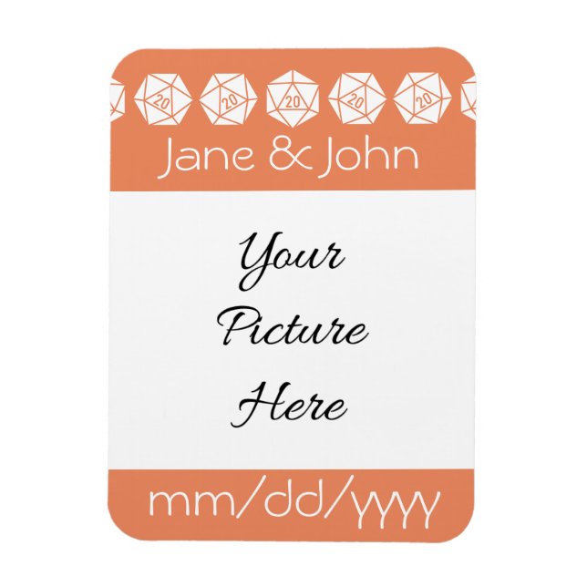 Tabletop Chic in Coral Save-the-Date Magnet (Vertical)