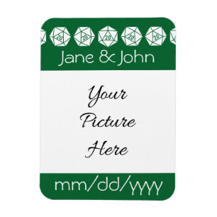 Tabletop Chic in Green Save-the-Date Magnet