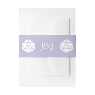 Tabletop Chic in Lavender Invitation Belly Band