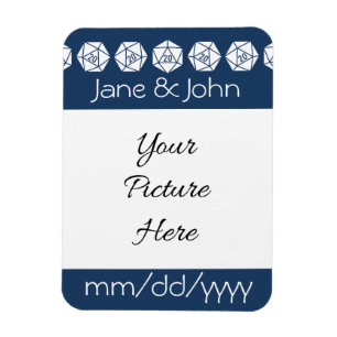 Tabletop Chic in Navy Save-the-Date Magnet