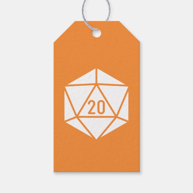 Tabletop Chic in Orange Gift Tag (Front)