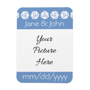 Tabletop Chic in Periwinkle Save-the-Date Magnet