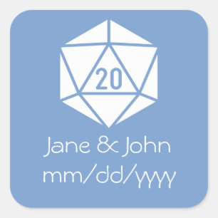 Tabletop Chic in Periwinkle Sticker