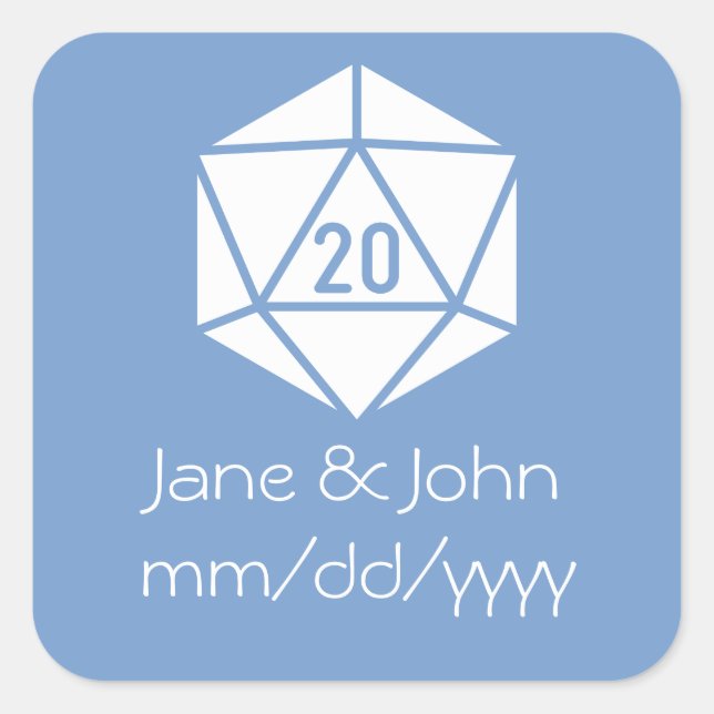 Tabletop Chic in Periwinkle Sticker (Front)