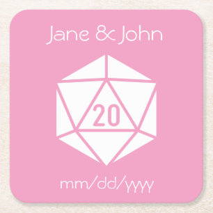 Tabletop Chic in Petal Pink Paper Coaster