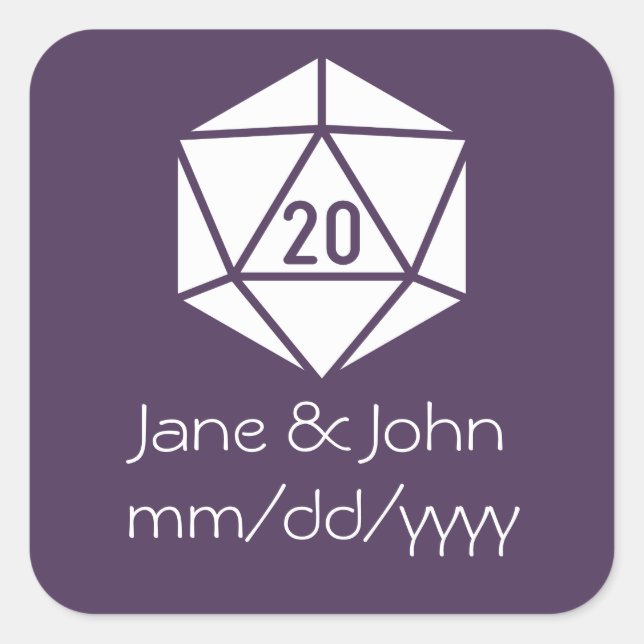 Tabletop Chic in Purple Sticker (Front)
