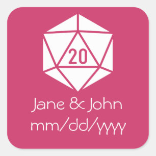 Tabletop Chic in Raspberry Sticker