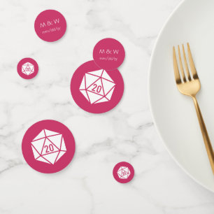 Tabletop Chic in Raspberry Table Confetti