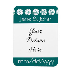 Tabletop Chic in Teal Save-the-Date Magnet