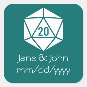 Tabletop Chic in Teal Sticker