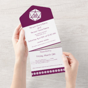 Tabletop Chic in Wine All In One Invitation