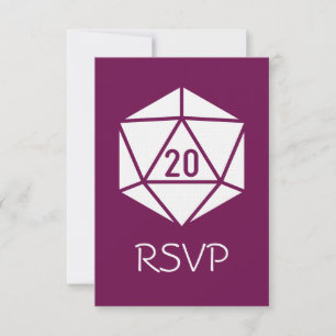 Tabletop Chic in Wine RSVP Card