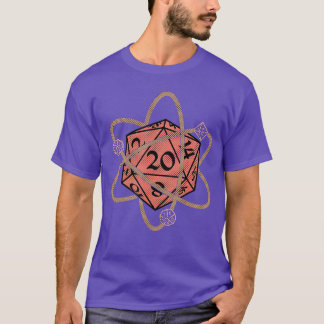 Tabletop Gaming Dice RPG Game Gamer Chemistry Nerd T-Shirt