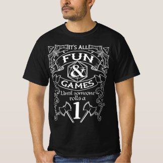 Tabletop Gaming DM Gift Fun And Games Role Playing T-Shirt