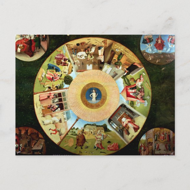 Tabletop of the Seven Deadly Sins Postcard (Front)