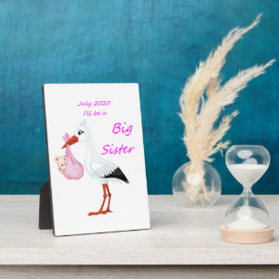 Tabletop Plaque w/ Easel Big Sister July 2020