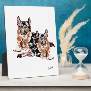 Tabletop Plaque with Easel  : German Shepherd