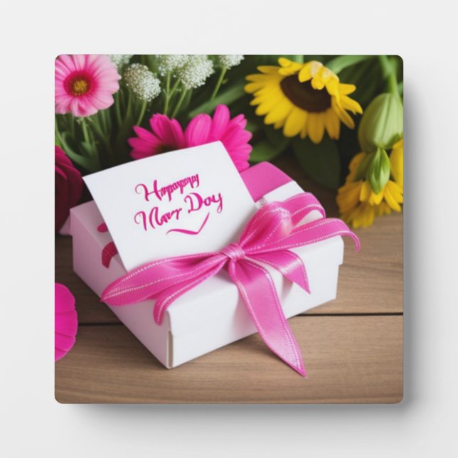 Tabletop Plaque with Easel, Mother's Day. (Front)