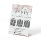 *~* Tabletop QR PAYMENT Table Tent .