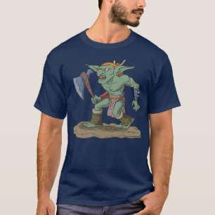 Tabletop roleplaying figure goblin with axe T-Shirt
