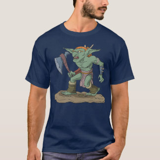 Tabletop roleplaying figure goblin with axe T-Shirt