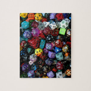 Tabletop RPG   PNP Fantasy Role Player Dice Photo Jigsaw Puzzle