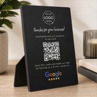Tabletop Sign | Google Review QR Code Plaque