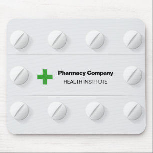 Tablets Pills Box Professional Medical Cross Mouse Pad